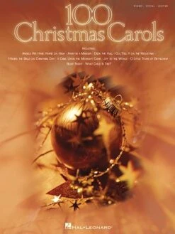HAL LEONARD 100 Christmas Carols For Piano Vocal Guitar