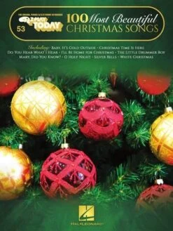 HAL LEONARD 100 Most Beautiful Christmas Songs E-z Play Today #53
