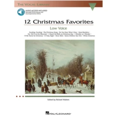HAL LEONARD 12 Christmas Favorites For Low Voice With Accompaniment Cd