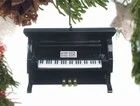 MUSIC TREASURES CO. BLACK Upright Piano Christmas Ornament