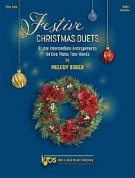 BASTIEN PIANO FESTIVE Christmas Duets Book 2 Arranged By Melody Bober